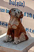 Chiang Mai - The Wat Chedi Luang, the twelve Thai Zodiac signs. 